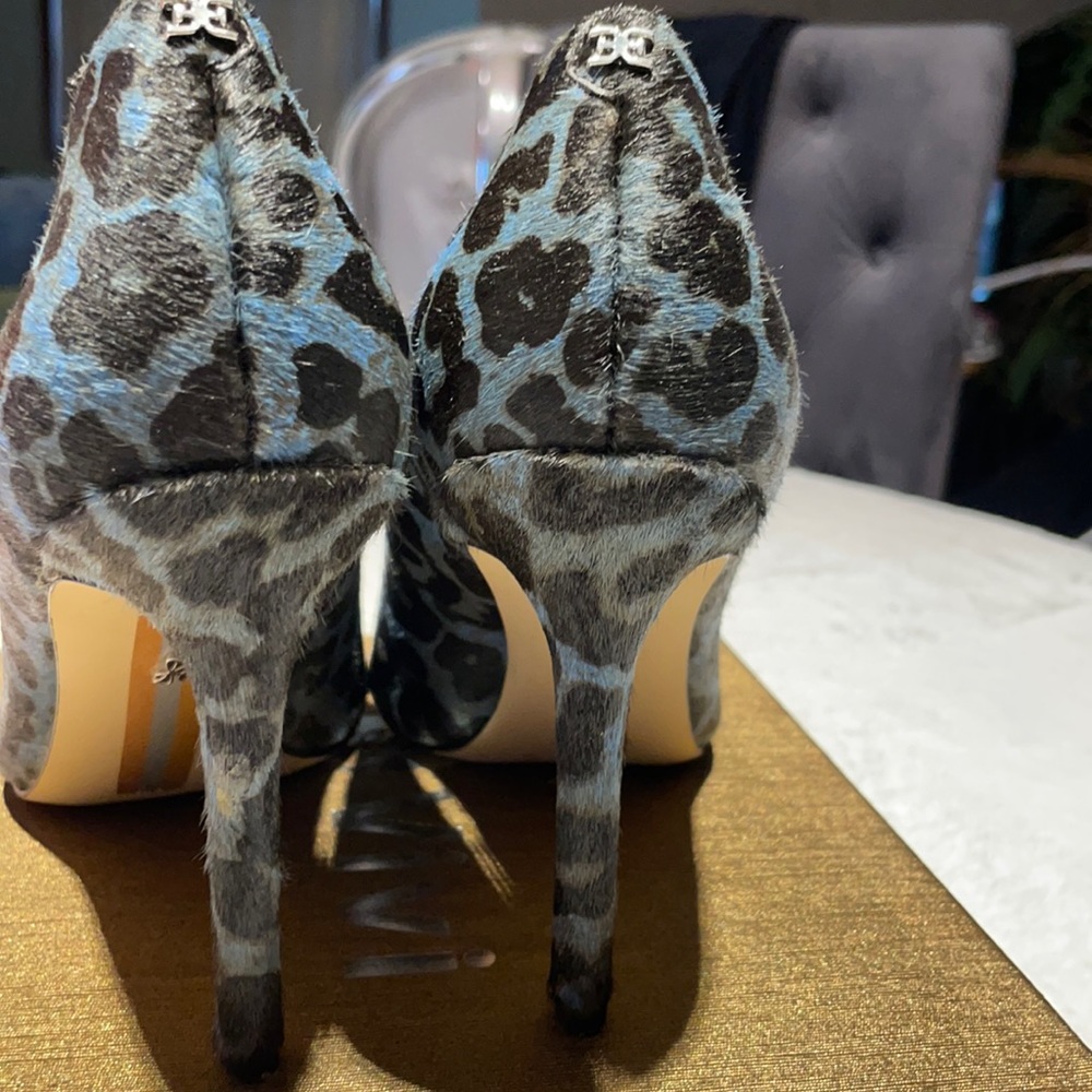 Sam Edelman, cowhide blue & black